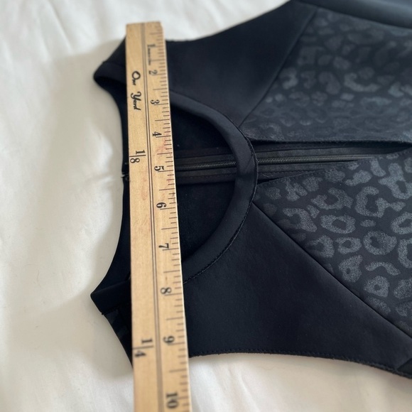 Maje A-Line Black Animal Print Scuba Dress - Picture 5 of 11